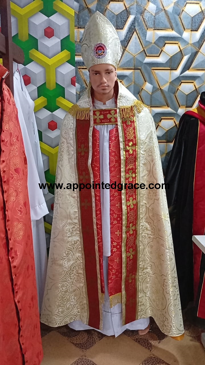 Bishop's clergy robe vestment for Nigerian churches